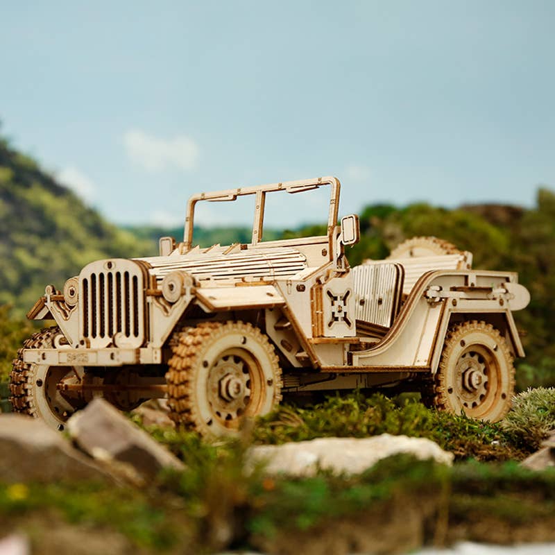 Rokr Army Jeep 3D Wooden Puzzle