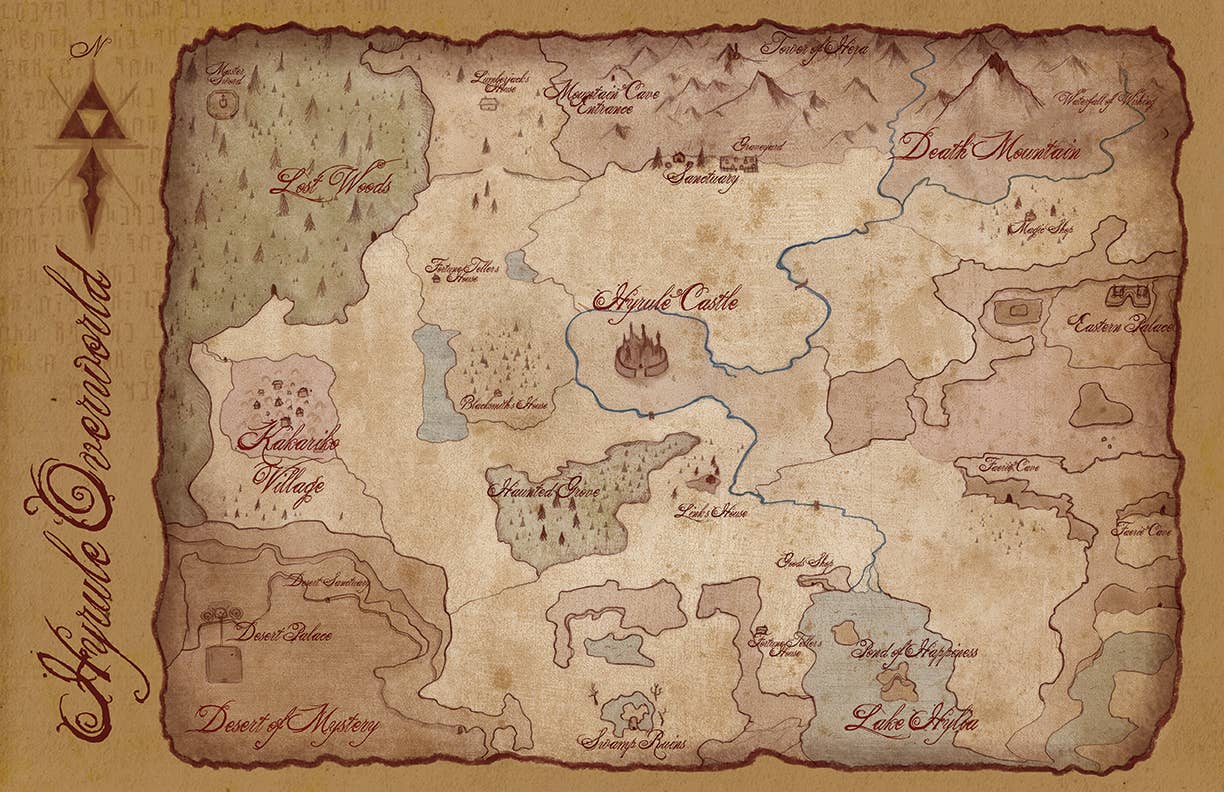 Hyrule Overworld Map