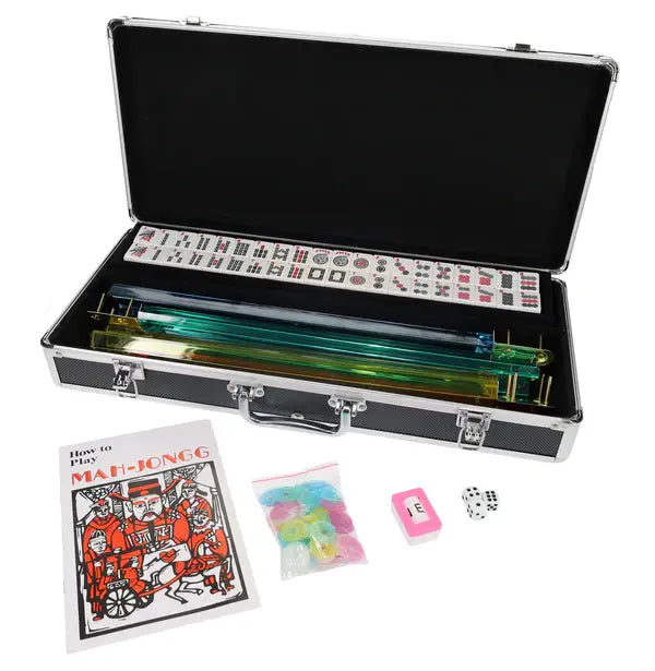 Black Aluminum Mahjong - American Style