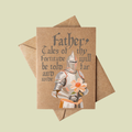 Funny Father’s Day Card for Dad with Medieval Knight