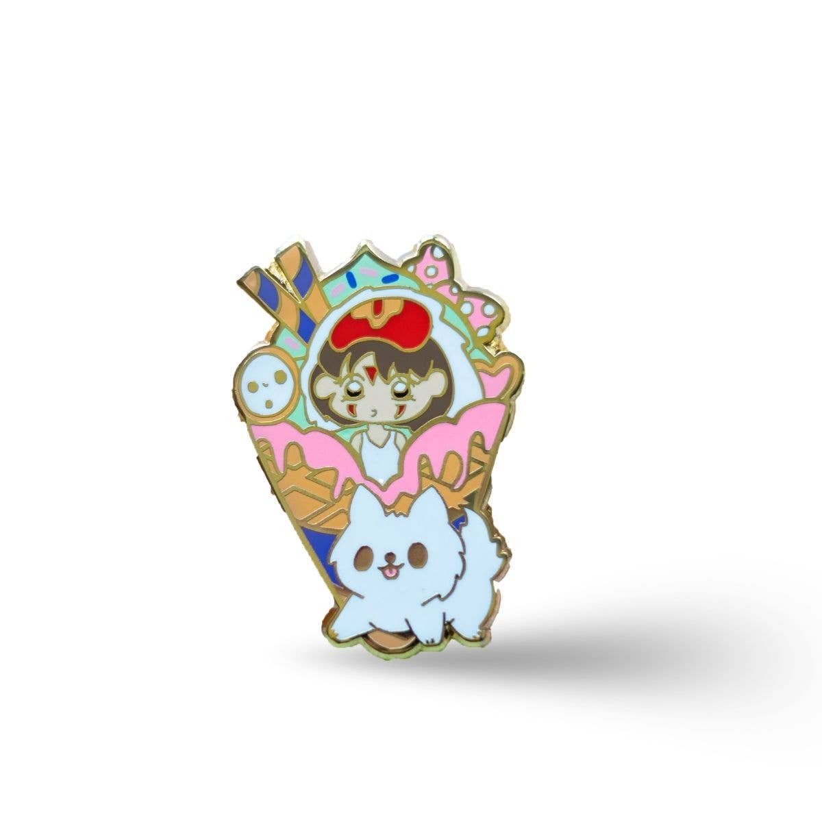 Studio Ghibli Princess Monoke Ice Cream Enamel Pin