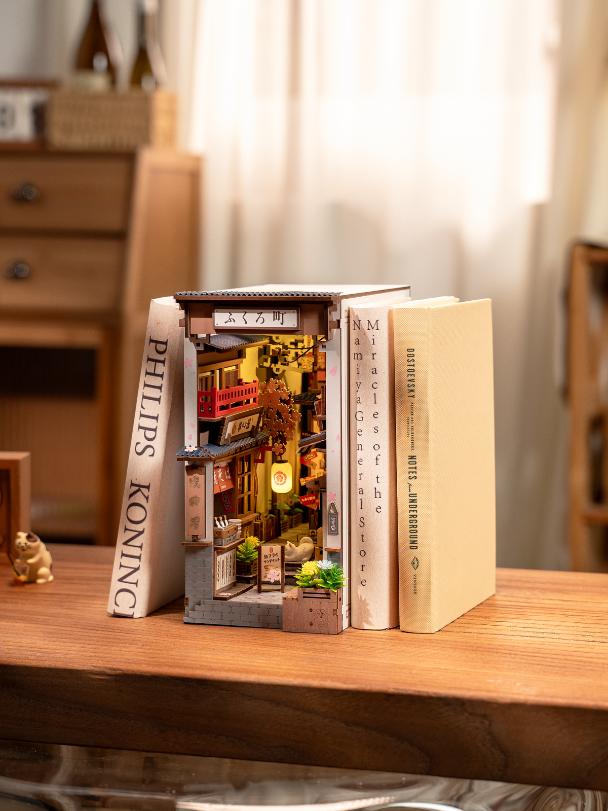 Rolife Sakura Wine Alley DIY Book Nook