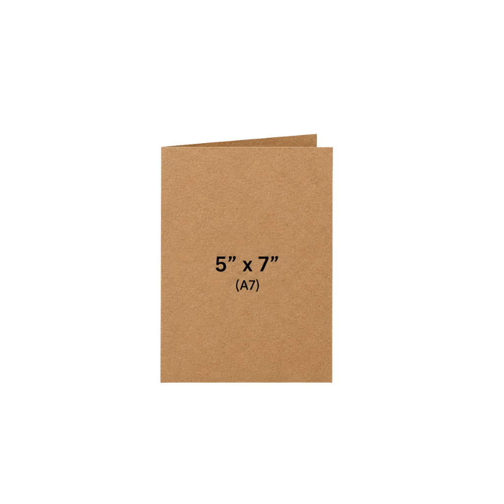 ‘Til Death Goth Black Love Card on Kraft Paper 5x7
