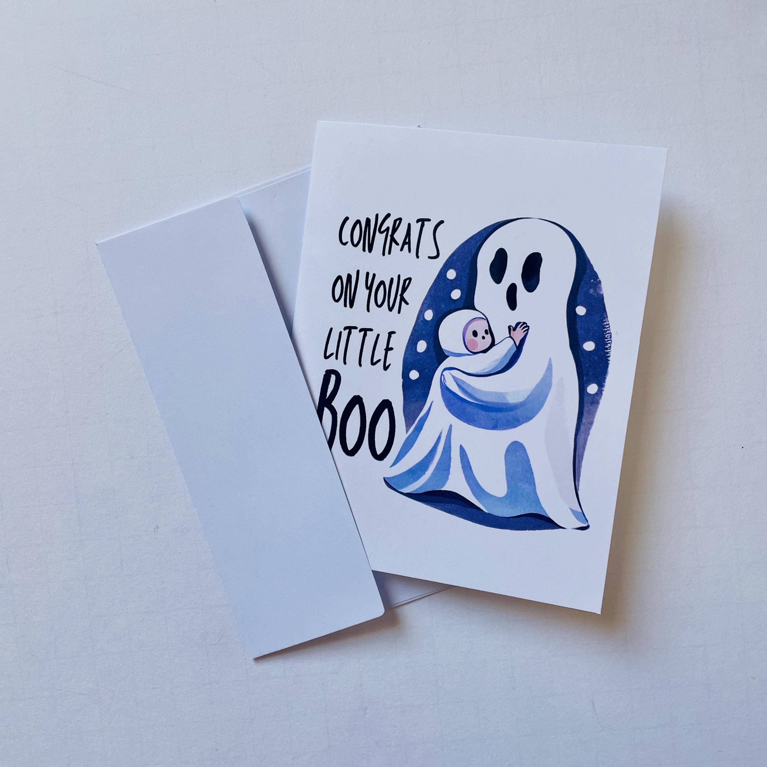 Halloween Baby Shower Congrats Card For New Baby