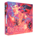 Ichor board game with Greek gods and monsters, double-sided board and wooden tokens
