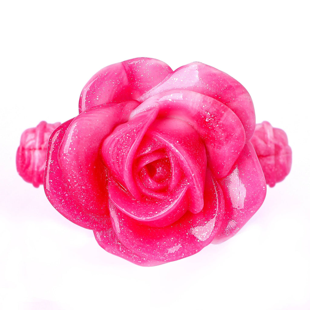 Rose Dagger Resin Dice Case - Pink
