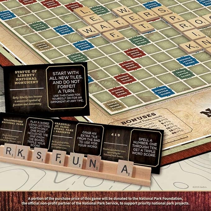 National Parks Scrabble - Gorgeous Game Board