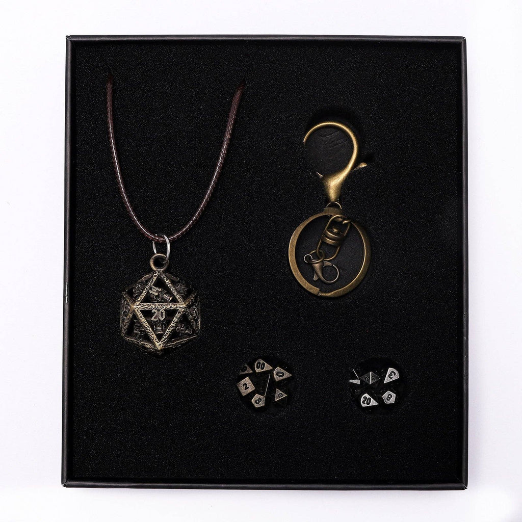 Grimskull's D20 Locket Gift Set - Ancient Gold