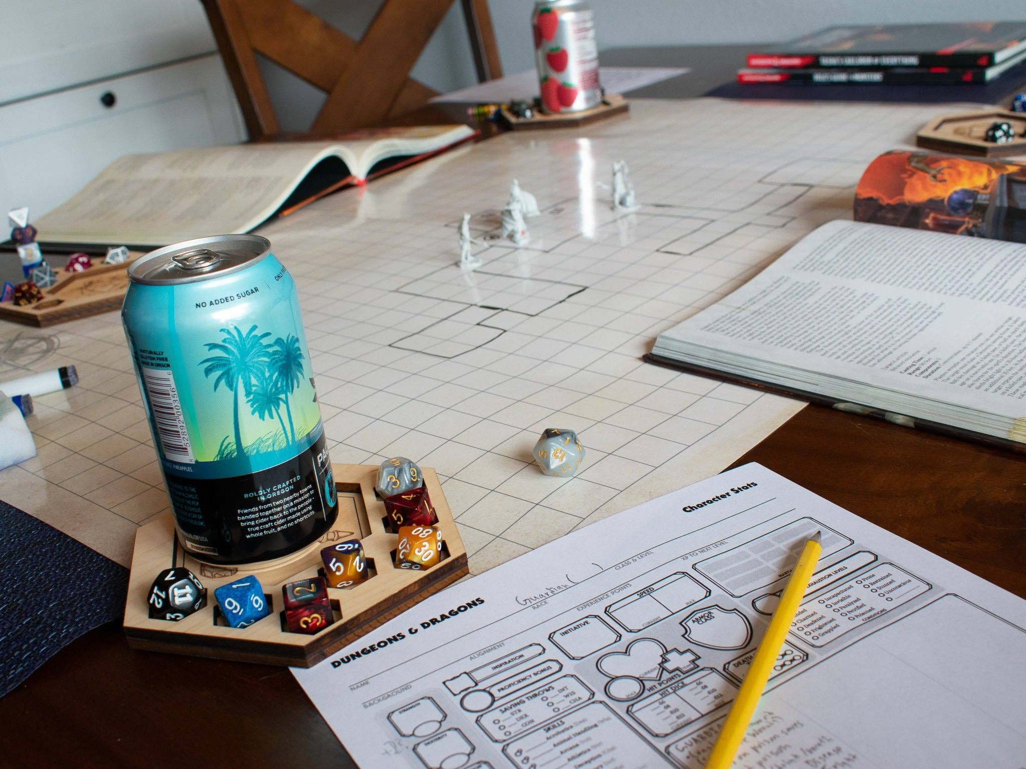 D&D Dice Tray Coasters, 23 Choices (14 Classes + Others)