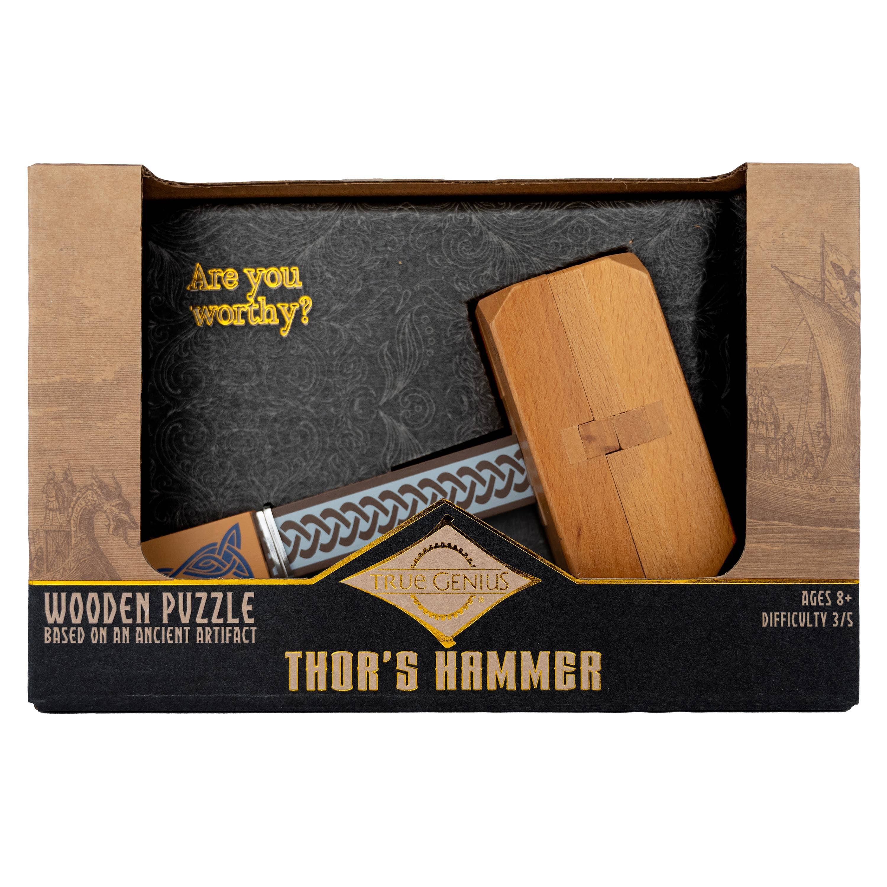 True Genius Thor's Hammer Puzzle