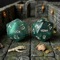 Fuck/Yeah D20 Dice Set