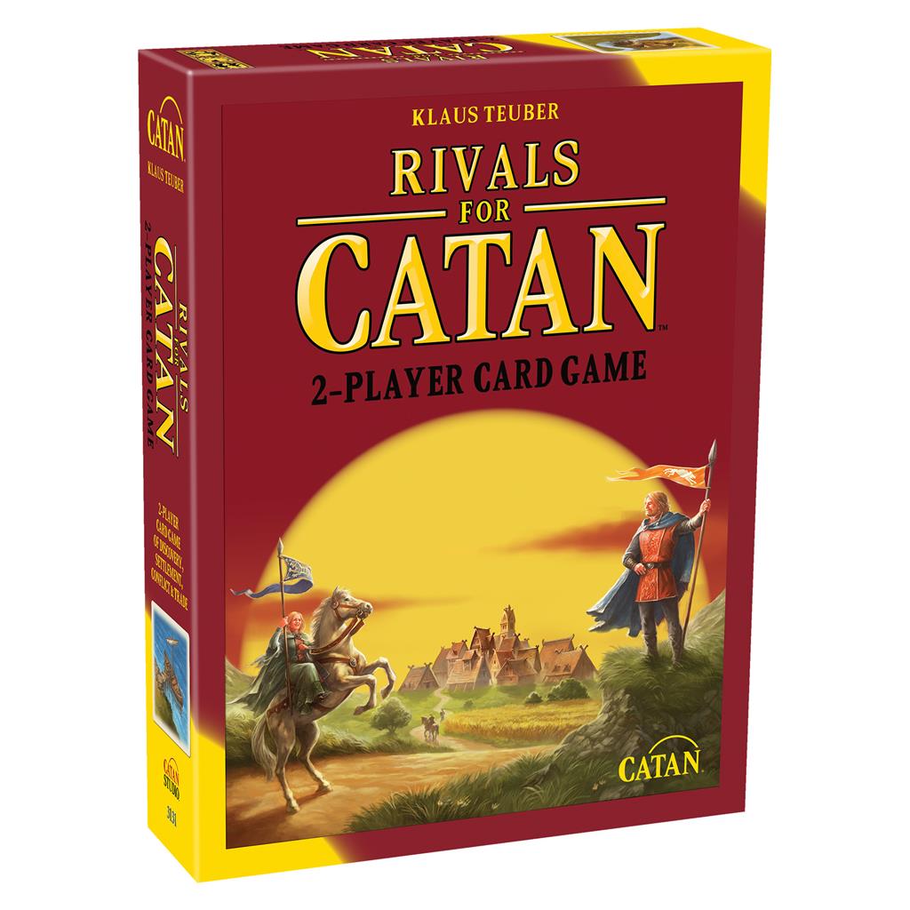 Rivals for CATAN board game box with cards and game pieces