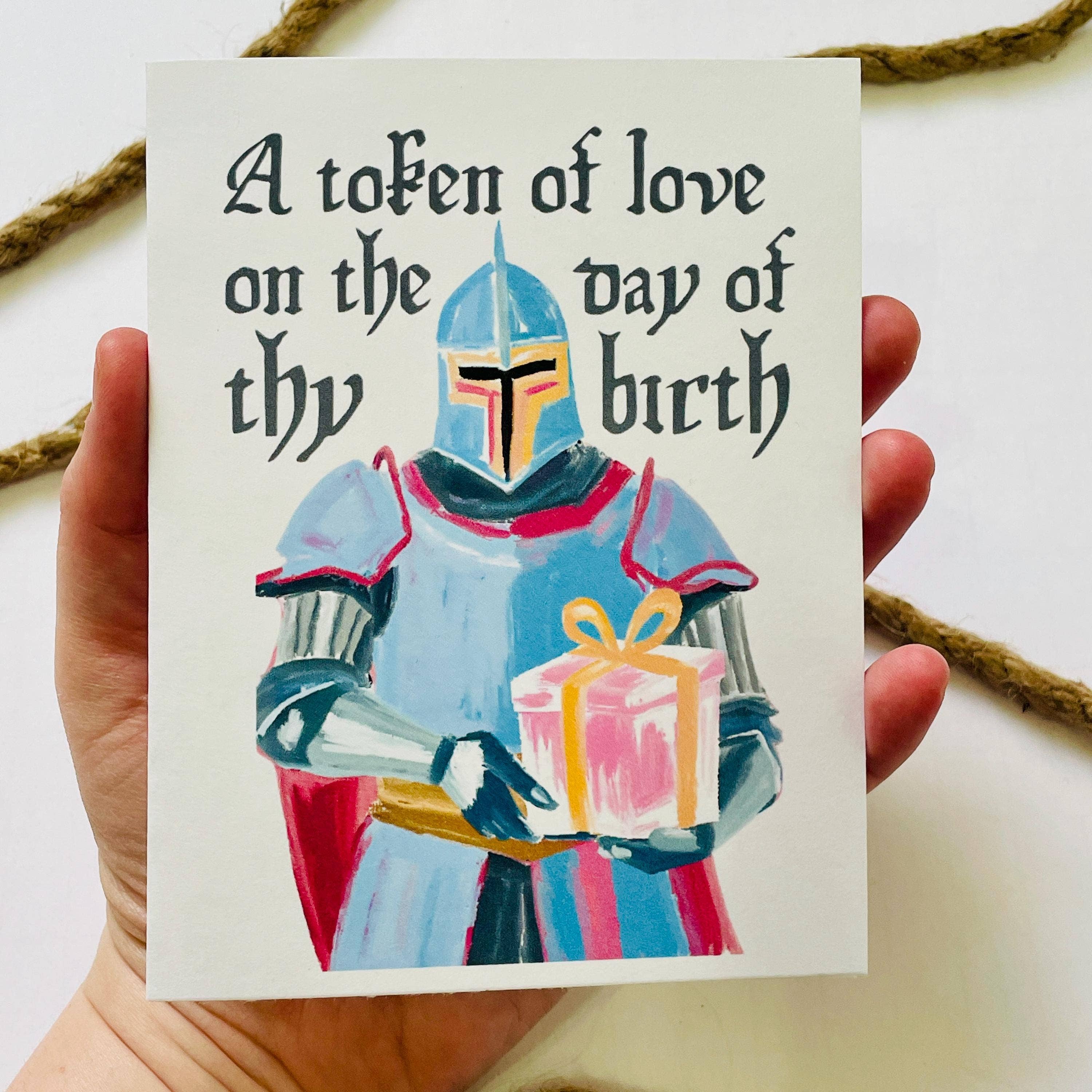 Medieval & Renaissance Role-Playing Birthday Card