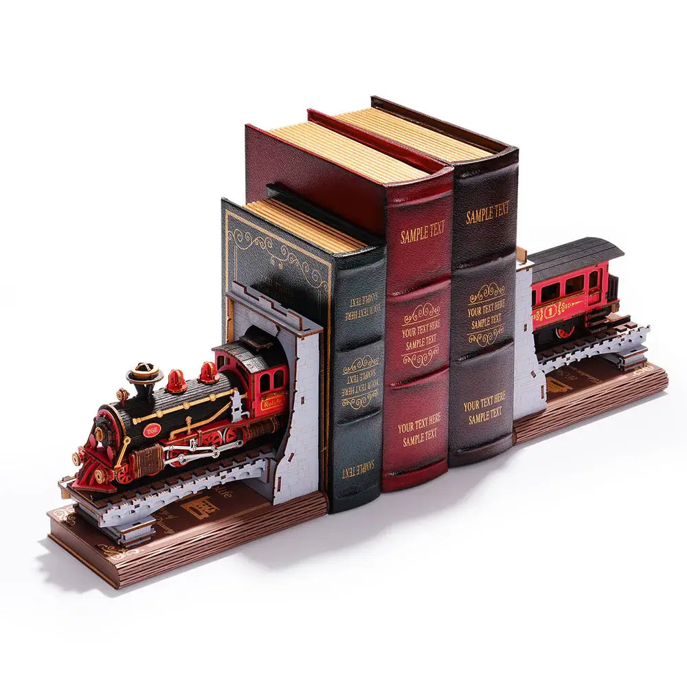 Century Train Rolife DIY Booknook Puzzles DIY Wooden