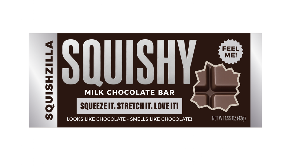 Fun Doh Slow Rise Scented Squishy Chocolate Bar - 12/Display