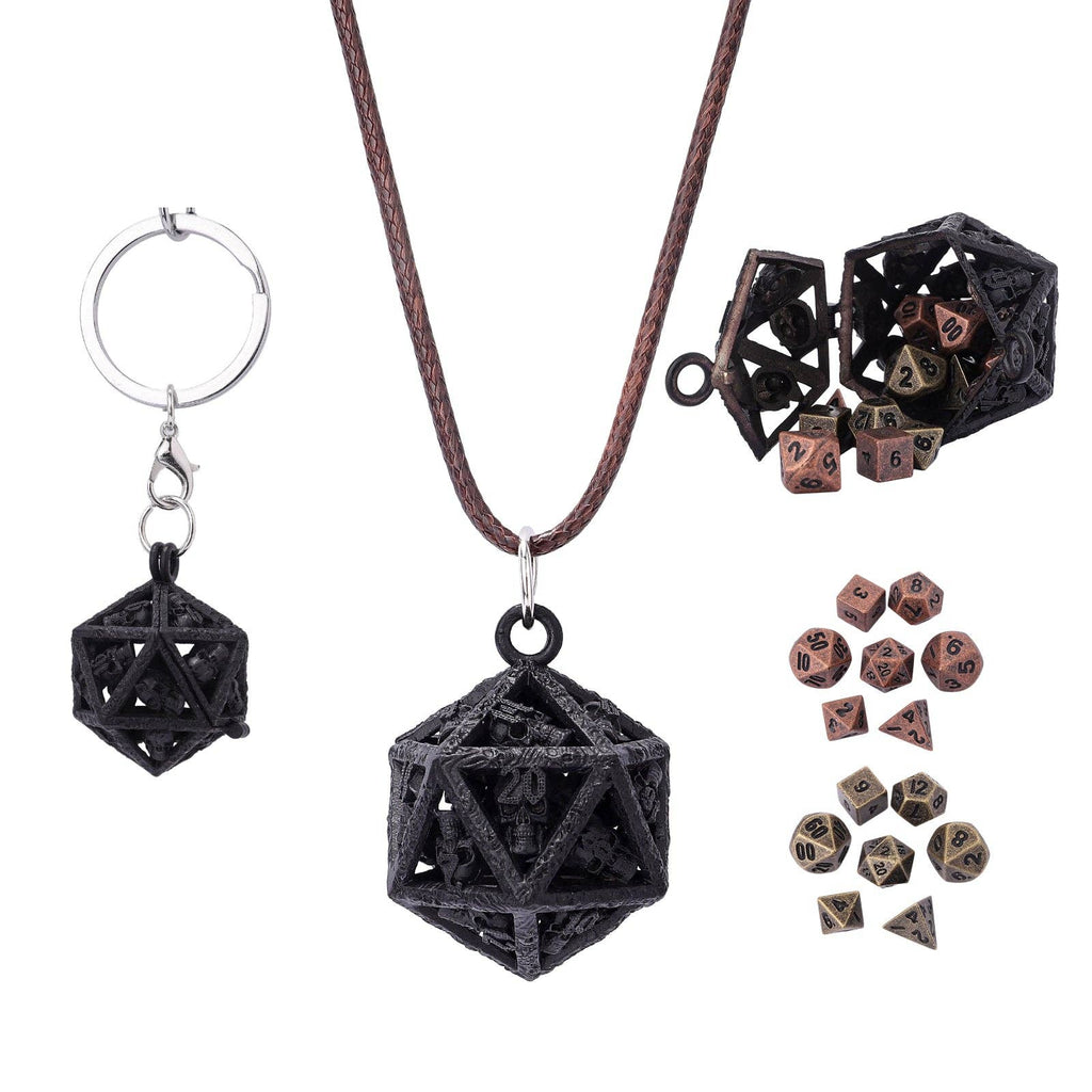 D20 Locket Gift Set - Matte Black