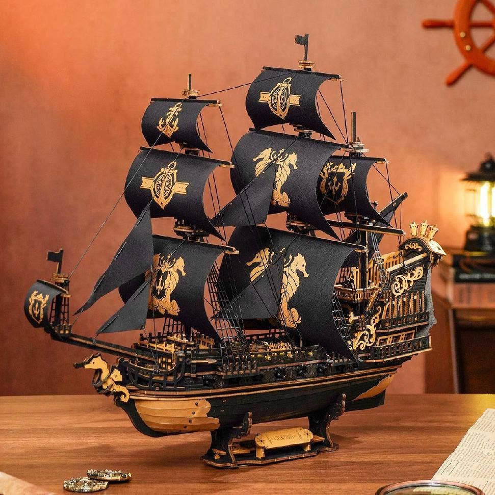 ROKR The Seahorse Barque 3D Wooden Puzzle