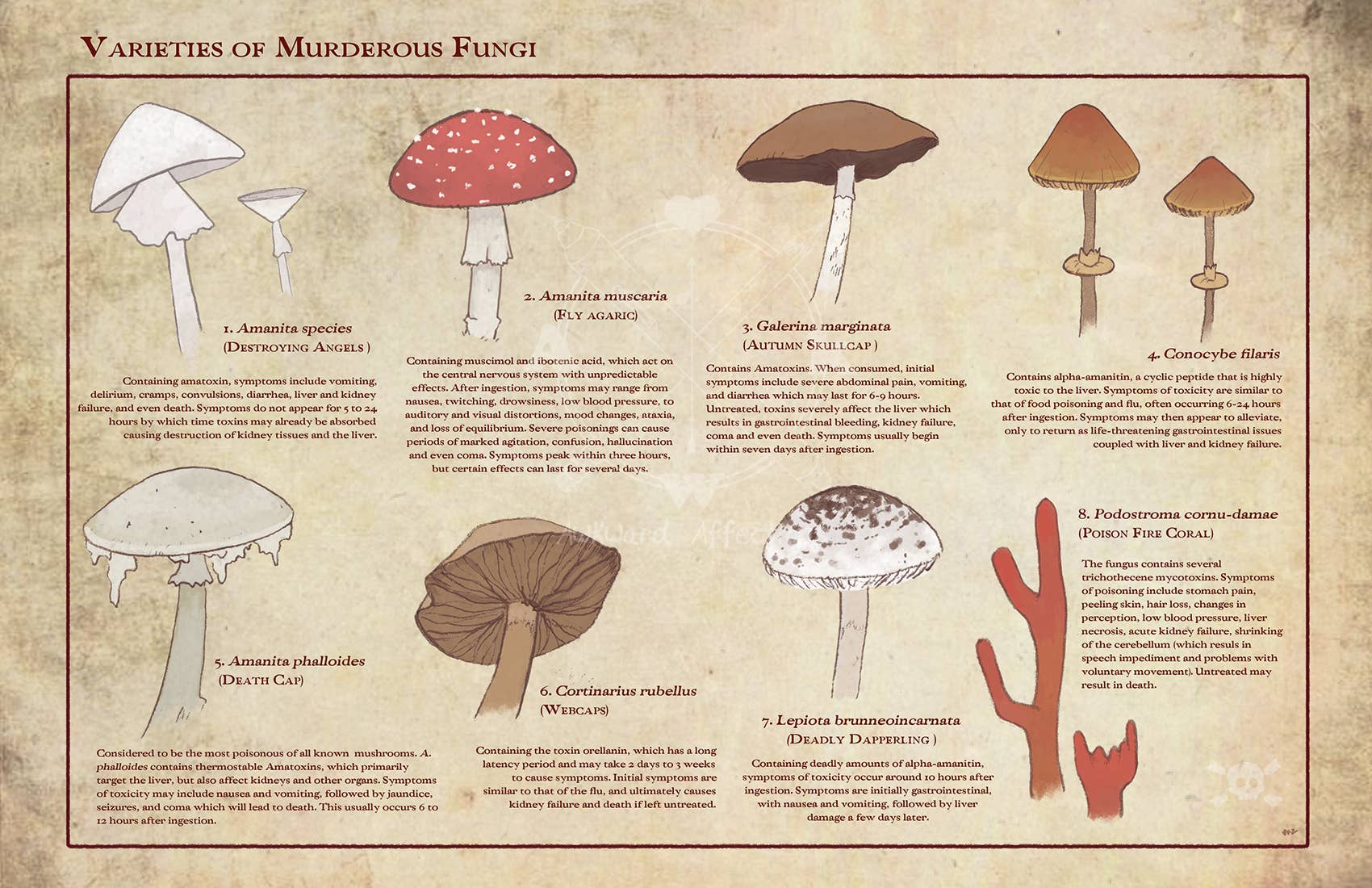 Varieties of Murderous Fungi