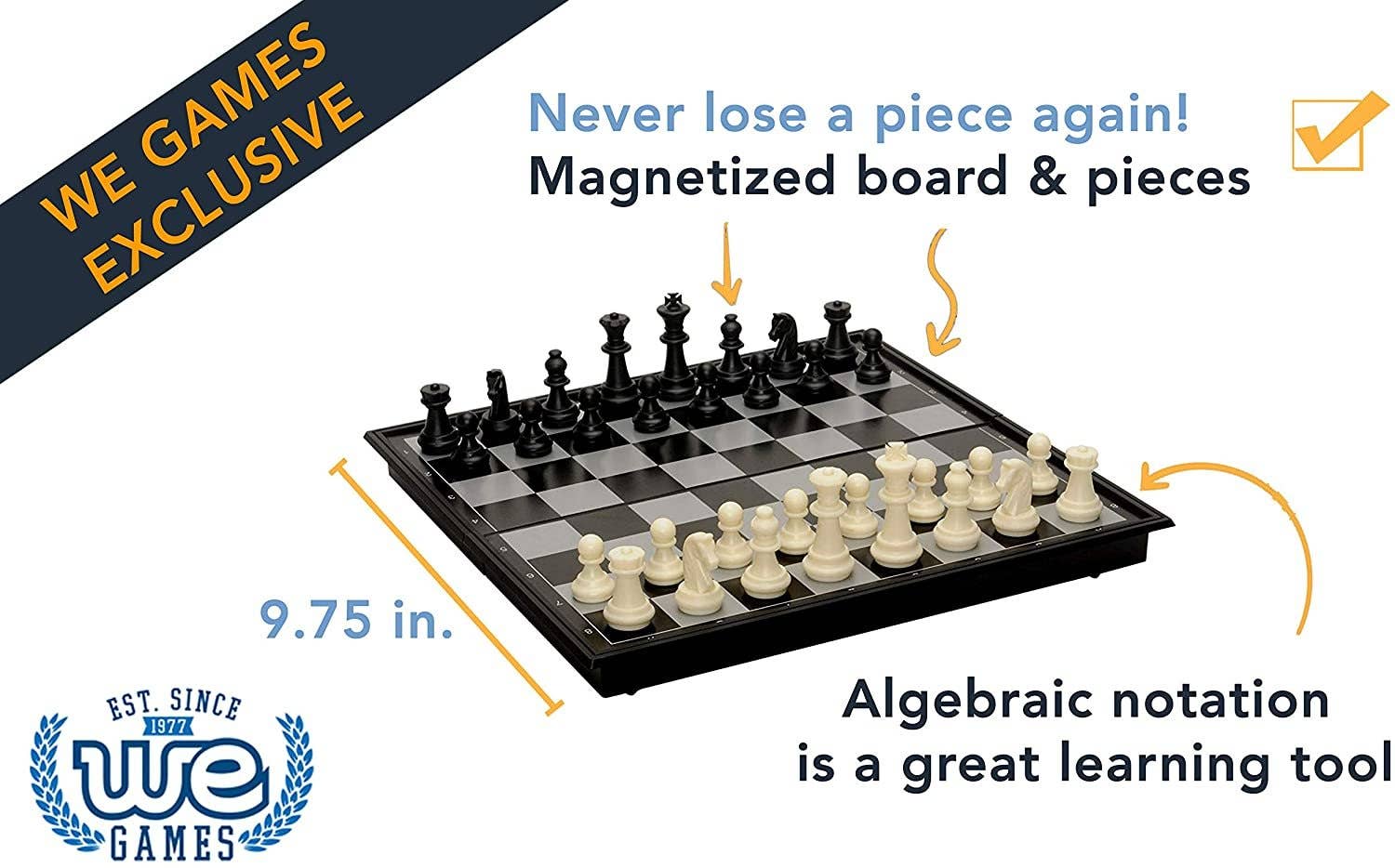 Magnetic Chess Set - 10 inches