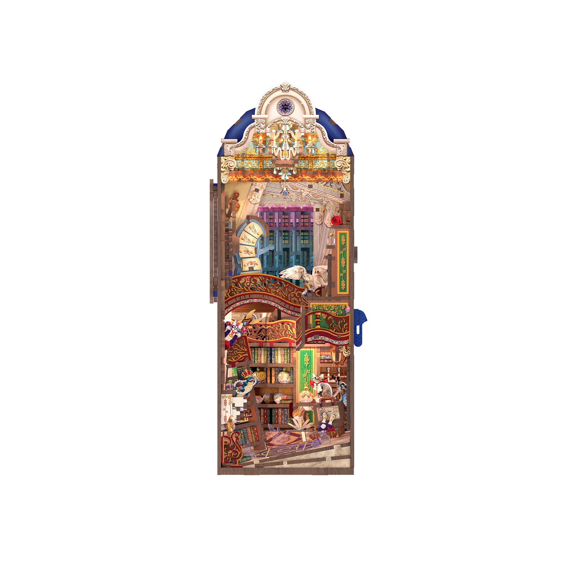 DIY Book Nook Kit: Magical Library w/ Dust Cover