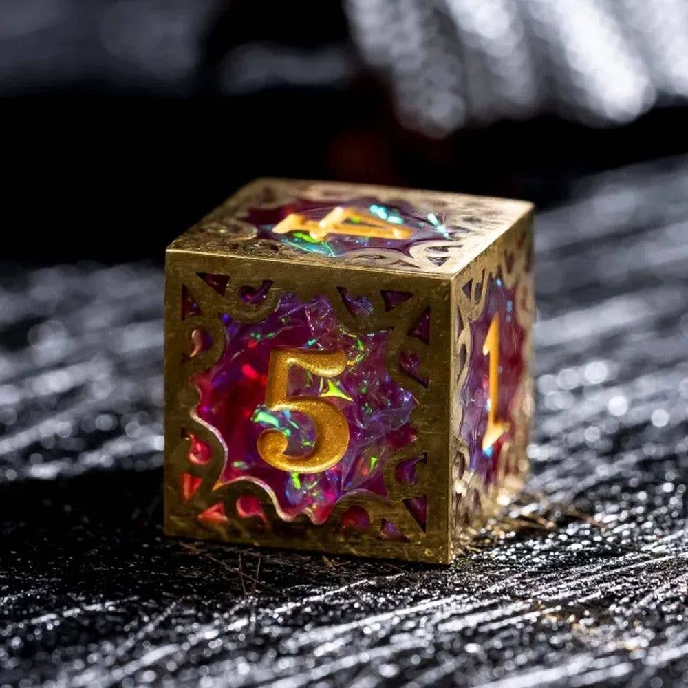 Gilded Nexus Metal Dice Set