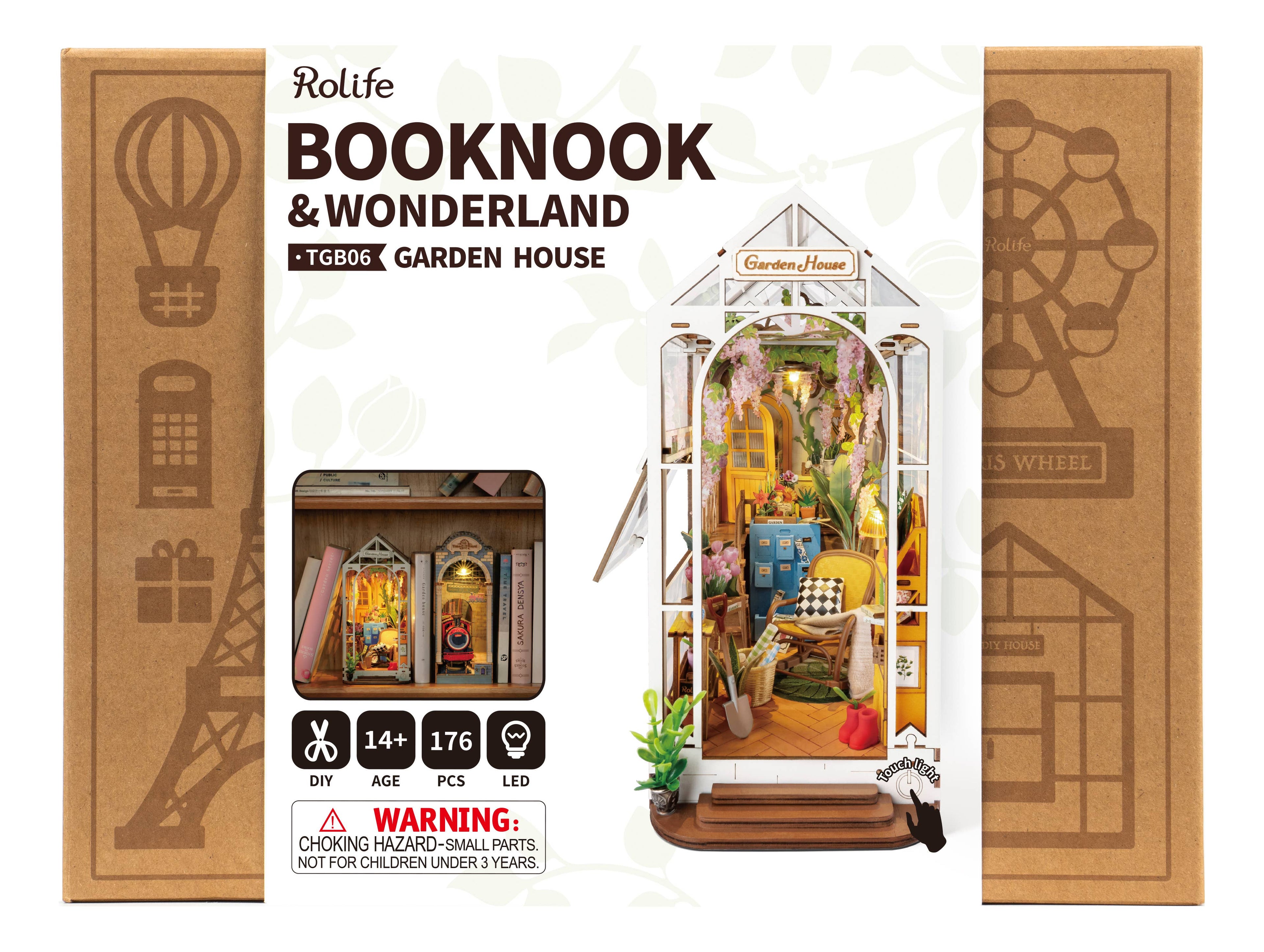 Garden Flower House Book Nook