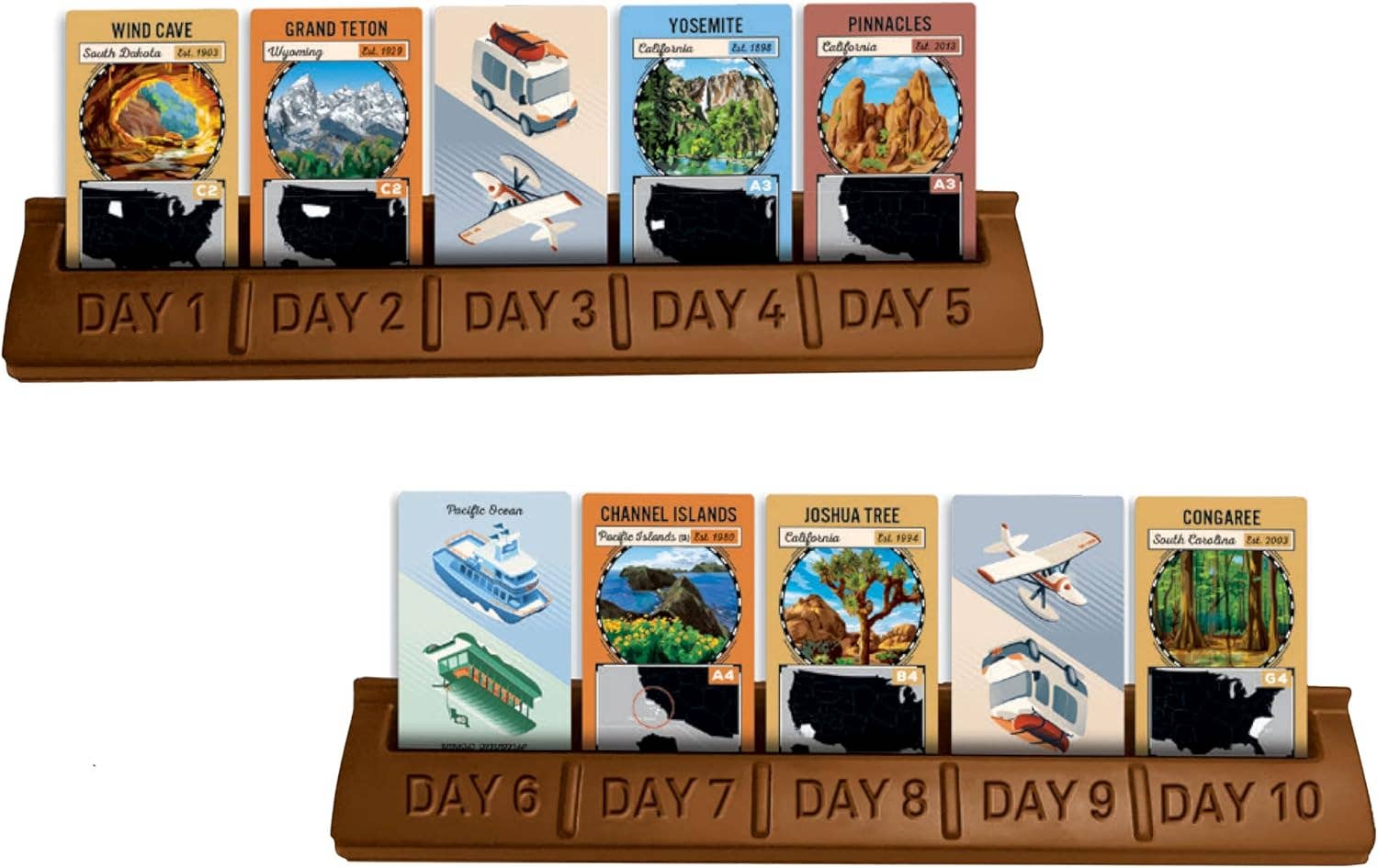 10 Days in the National Parks Board Game