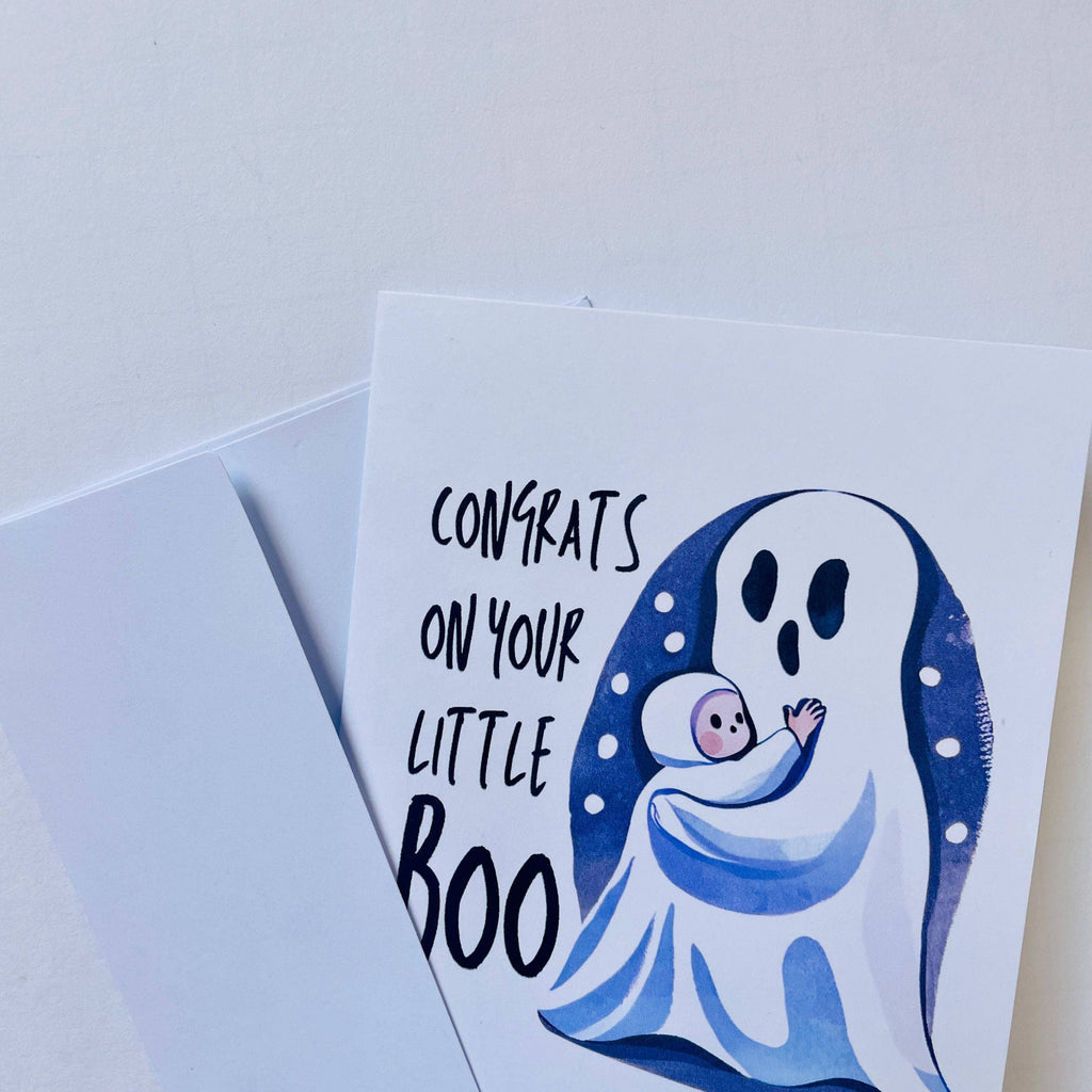 Halloween Baby Shower Congrats Card For New Baby