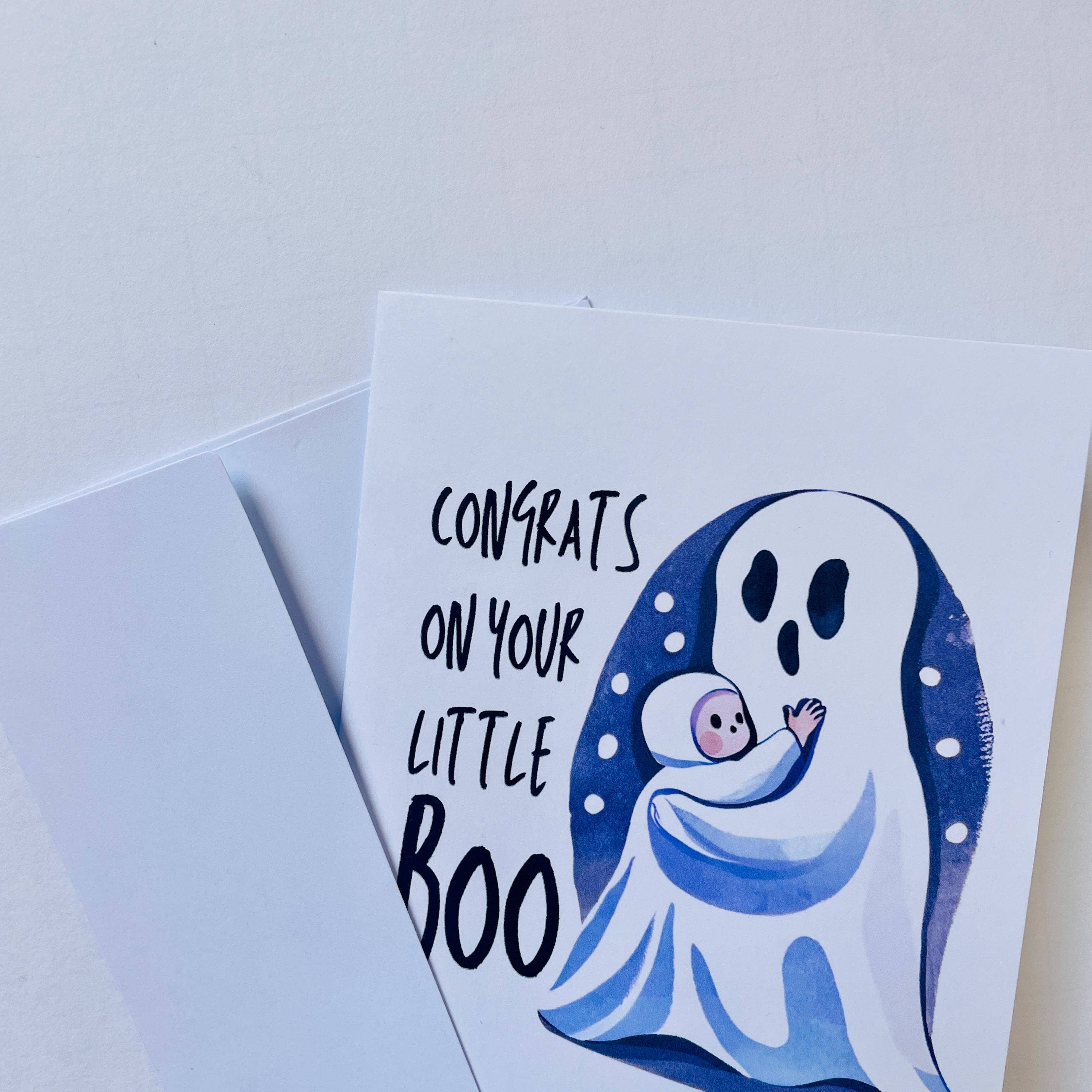 Halloween Baby Shower Congrats Card For New Baby