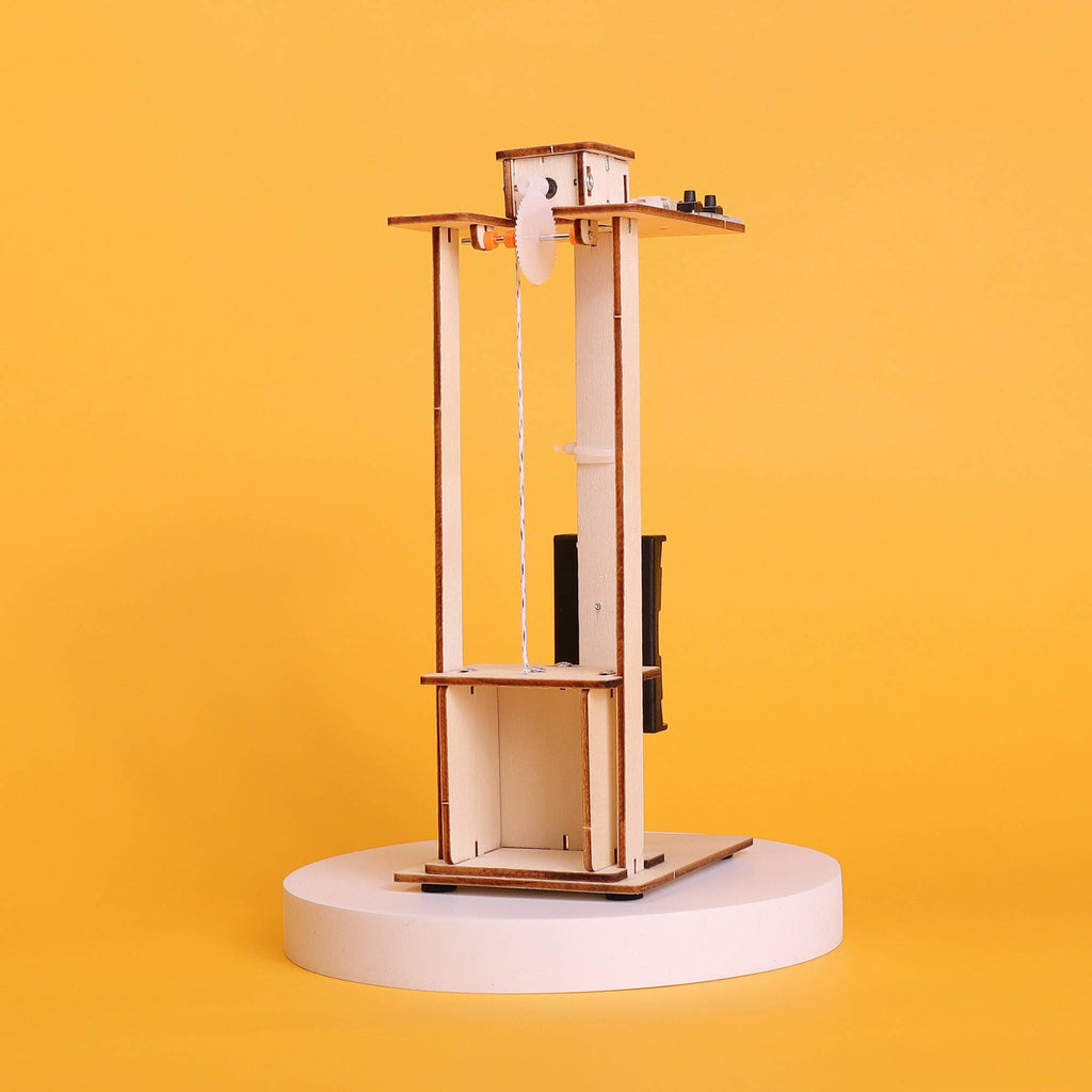 Electric Elevator DIY Kit, STEM Toy for Kids, Craft Kit