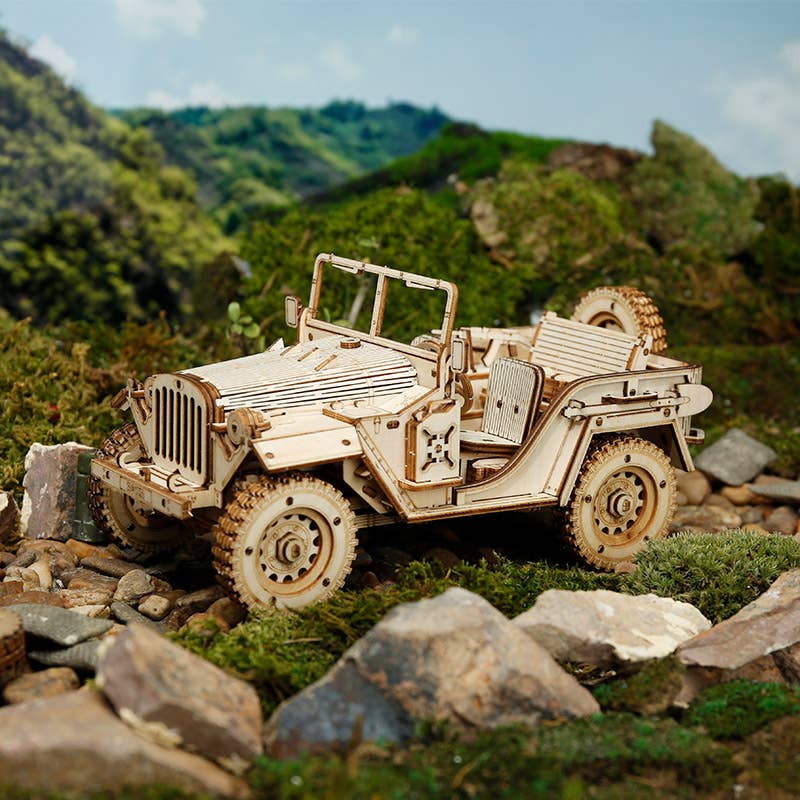 Rokr Army Jeep 3D Wooden Puzzle