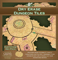 Dry Erase Dungeon Tiles, Earthtone - Pack of 33 6" hex tiles