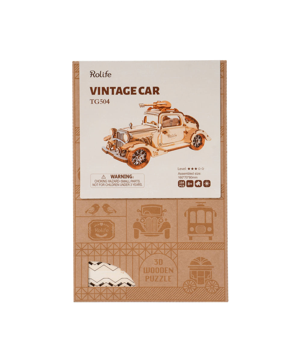 Rolife Vintage Car 3D Wooden Puzzle