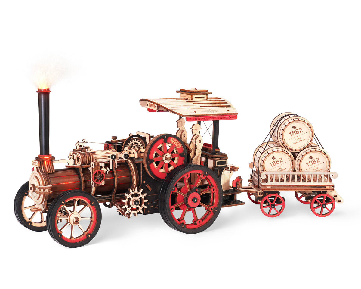 Steam Engine Mechanical Robotime Rokr DIY 3D puzzles