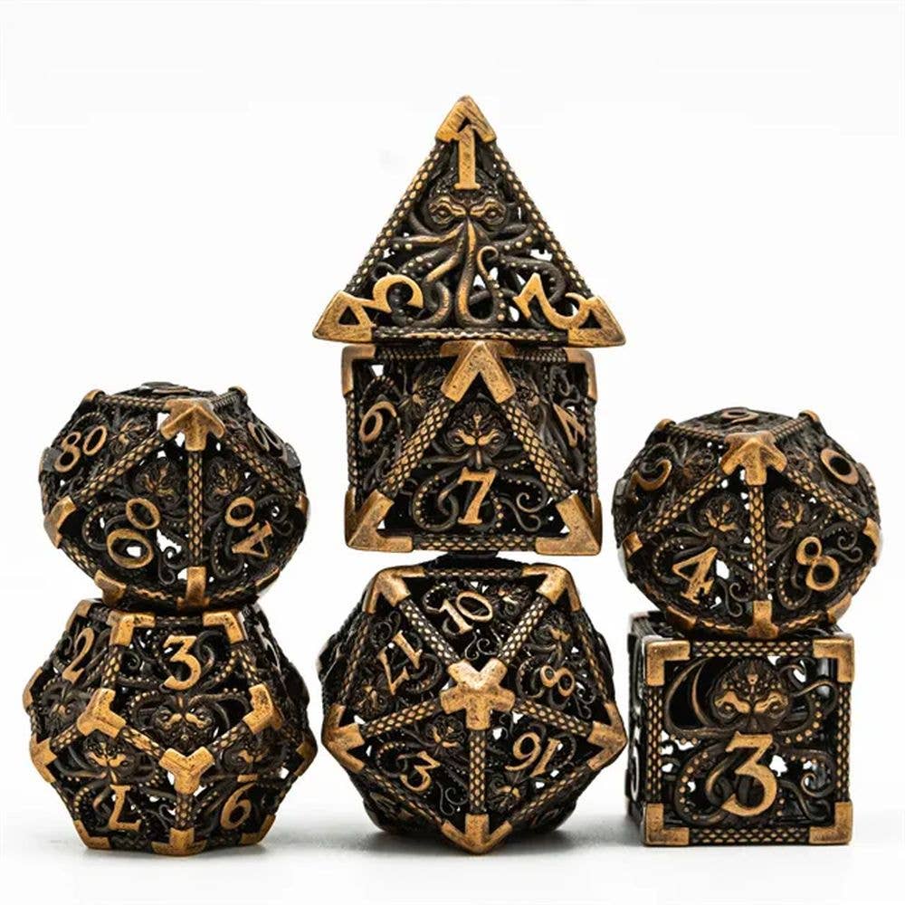 Kraken’s Wrath Hollow Metal Dice Set