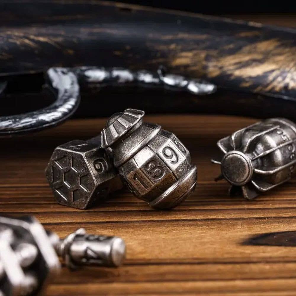 Demolition Dice Bomb Metal Dice Set