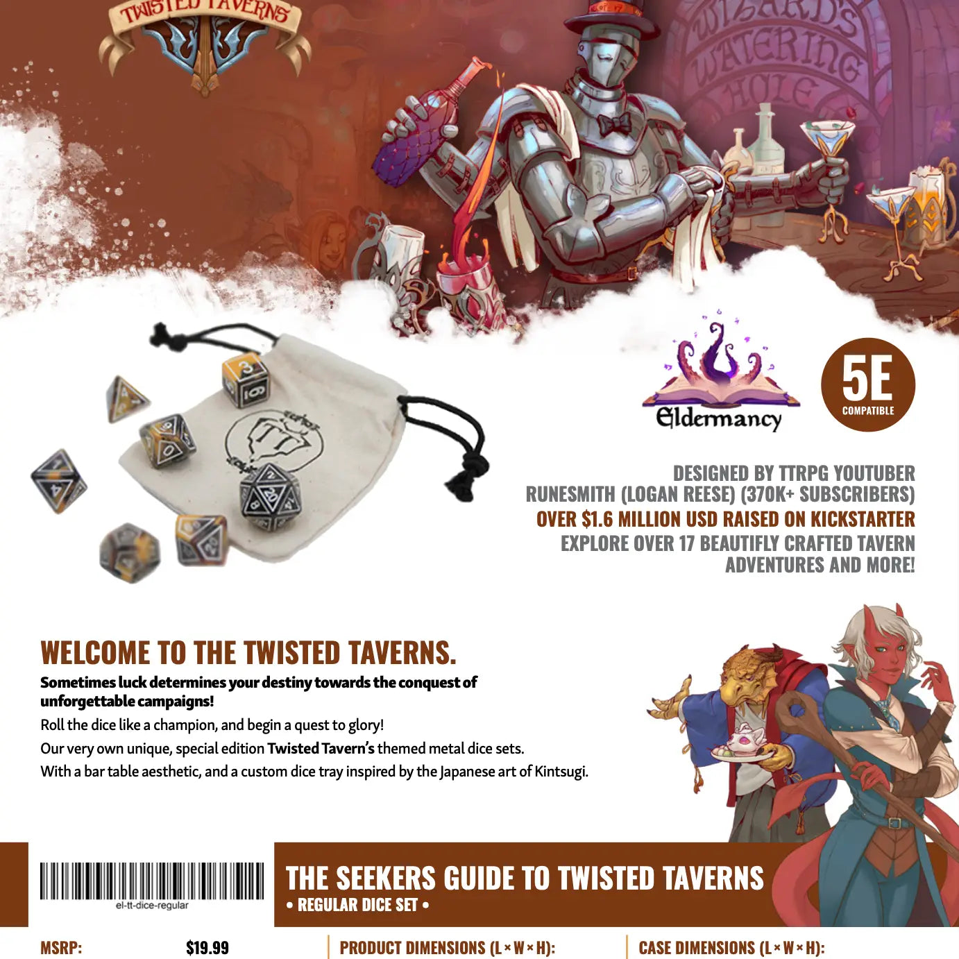 Twisted Taverns - Tavern Dice - Regular Edition