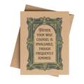 Humorous Father’s Day Card on Brown Kraft Paper 