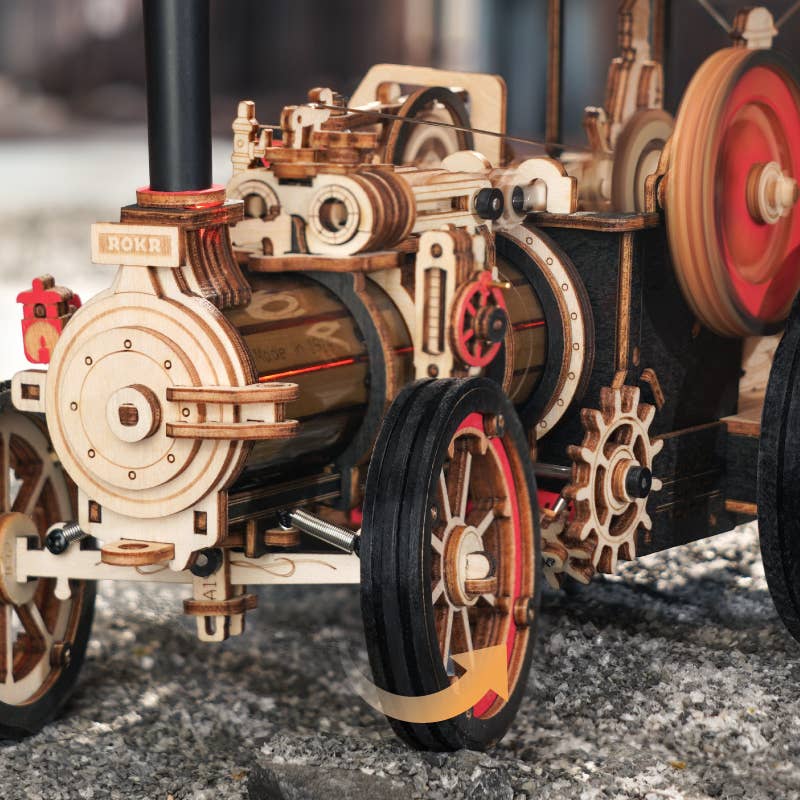 Steam Engine Mechanical Robotime Rokr DIY 3D puzzles