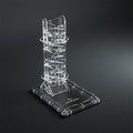 Crystal Twister Premium Dice Tower with spiral staircase by Asmodee