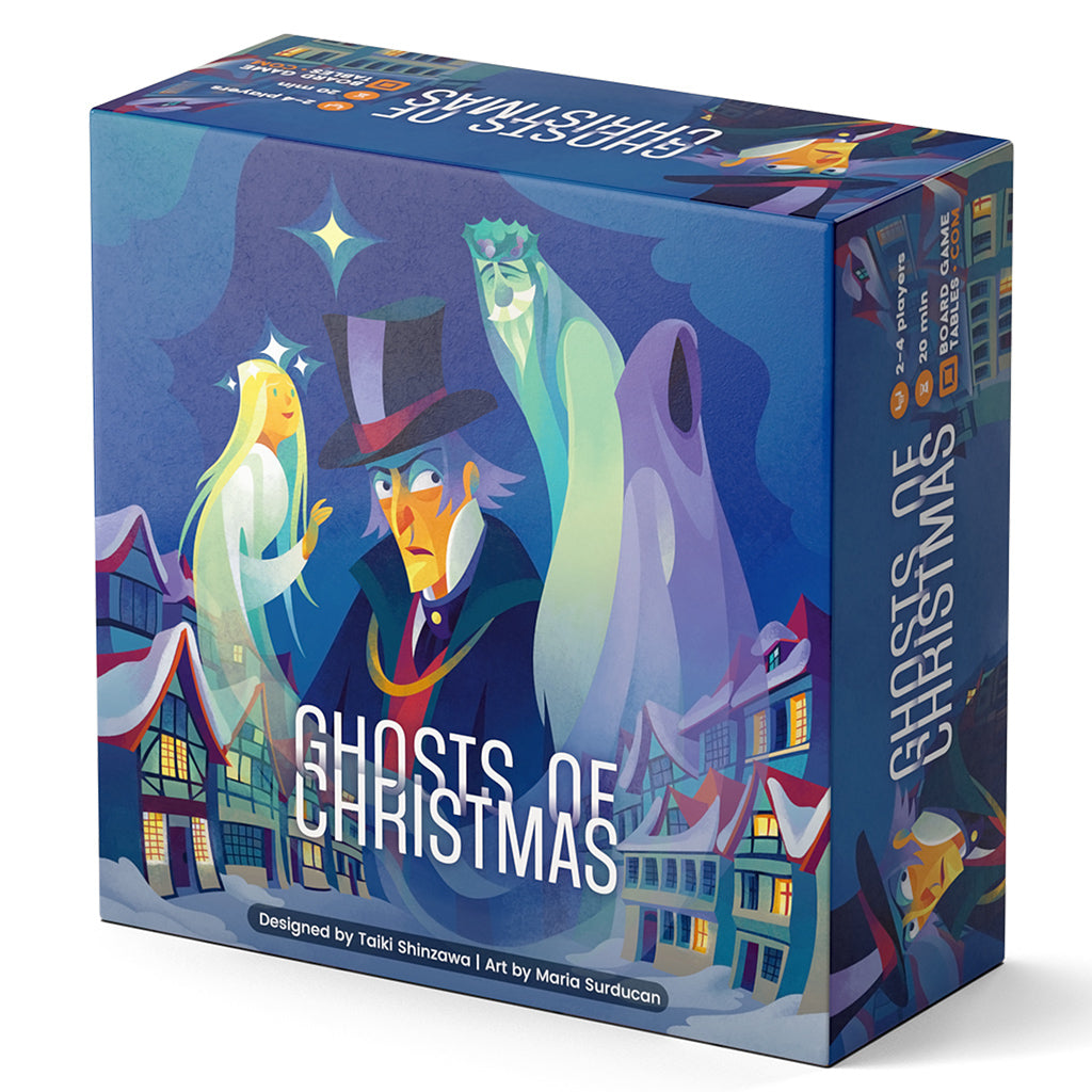 Ghosts of Christmas board game by Asmodee with time traveling theme