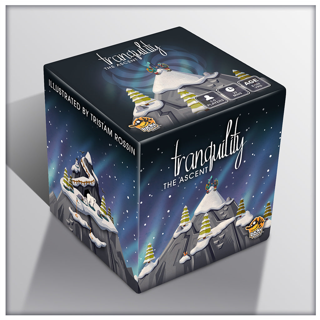 Tranquility The Ascent cooperative card game components by Asmodee