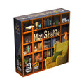My Shelfie board game with bookshelf items like books, boardgames, and portraits