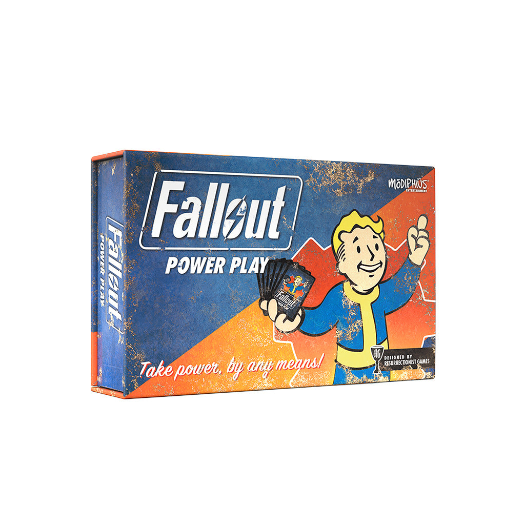 Fallout: Power Play competitive card game by Asmodee with faction cards