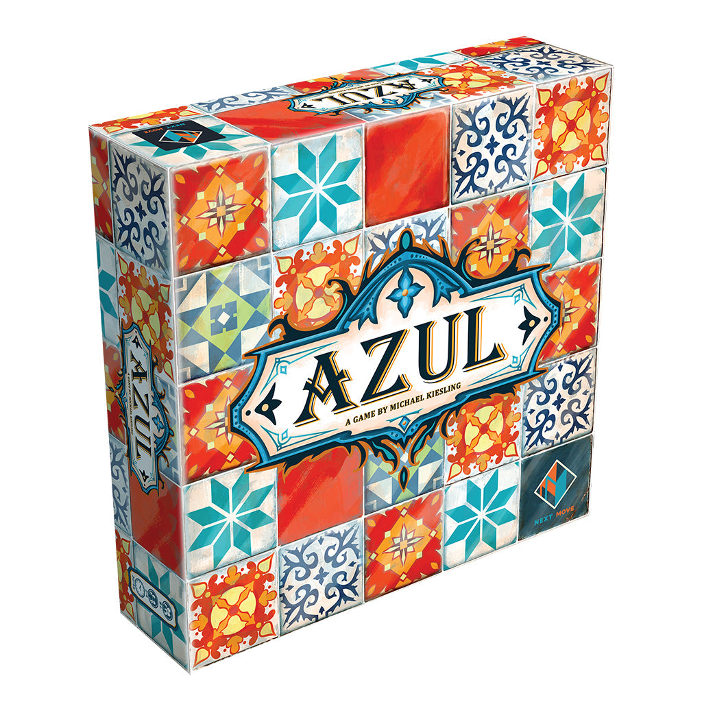 Azul board game with mosaic tile placement components