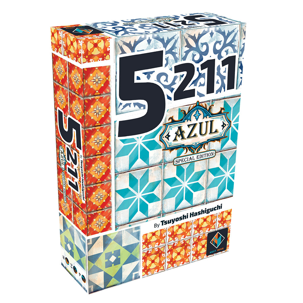 5211 Azul Edition card game with colorful tile pattern cards