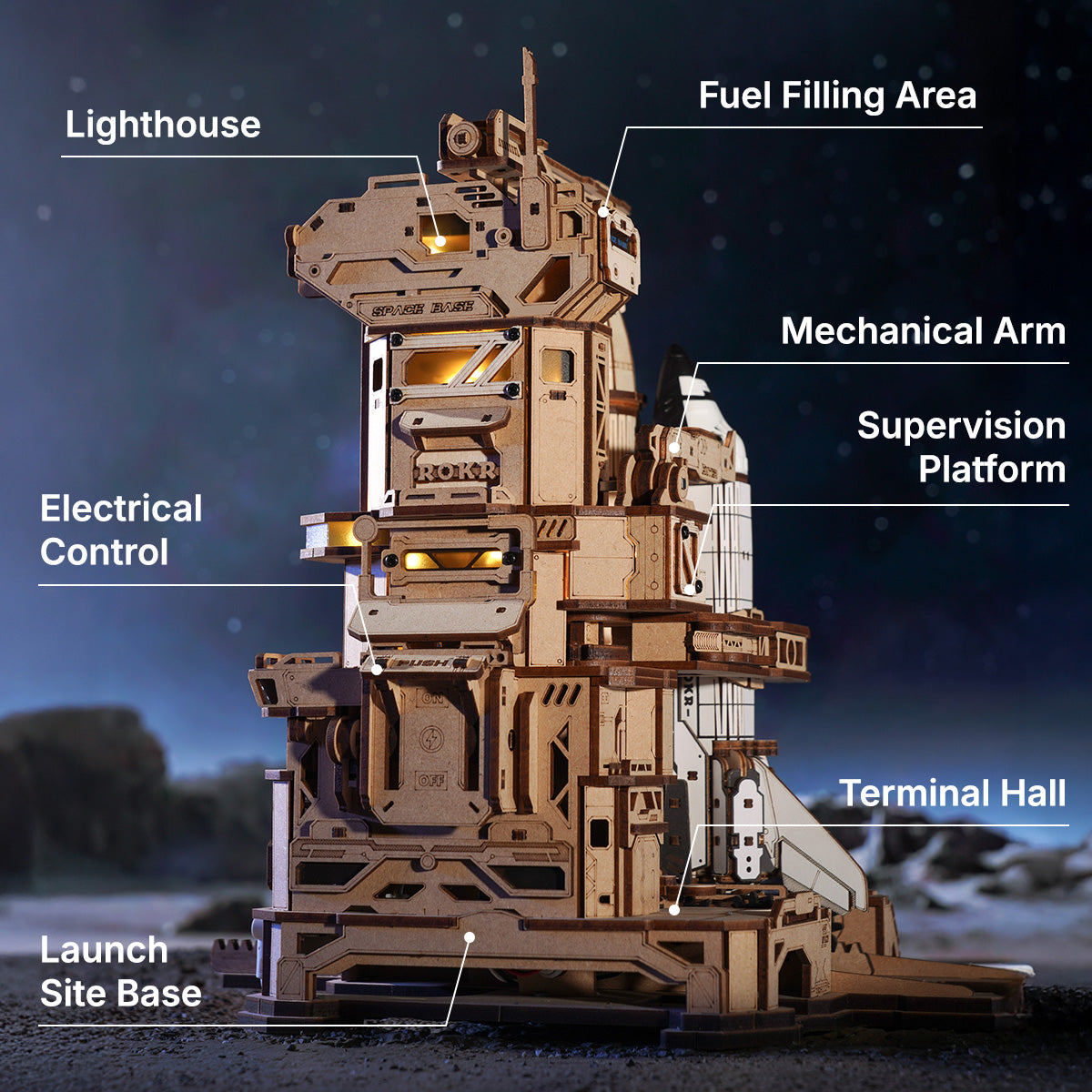 Space Shuttle 3D Wooden Puzzle