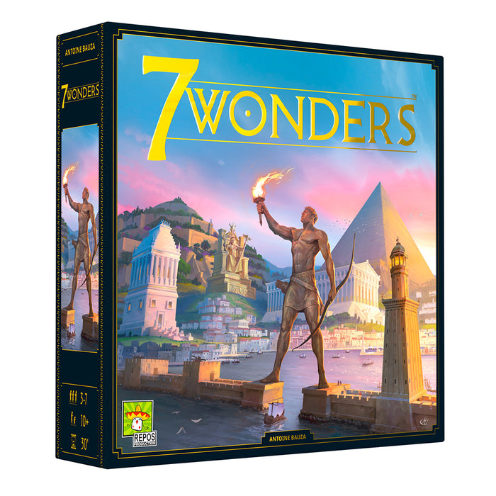 7 Wonders New Edition board game box by Asmodee