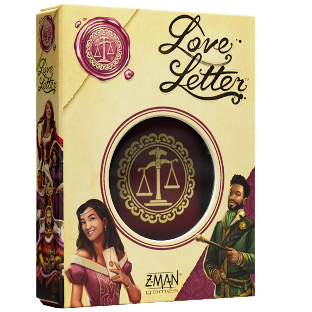 Love Letter Classic Eco Box with character cards, reference cards, acrylic tokens, velvet bag